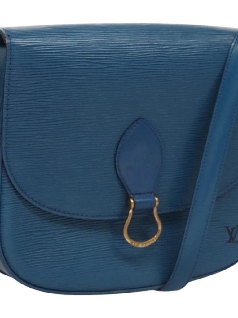 Louis Vuitton Epi Saint Cloud Gm Shoulder Bag Toledo Blue M52195 Lv Auth 117532